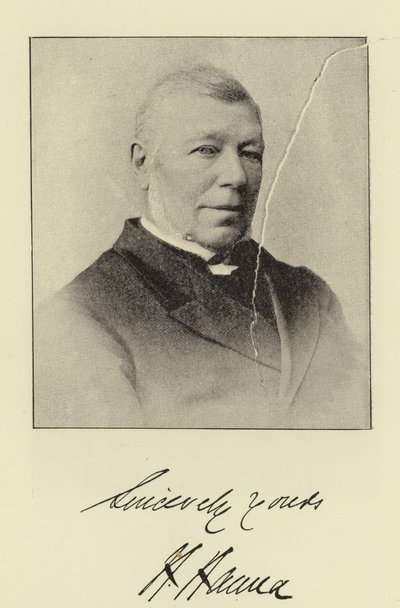 The Rev Dr H Hanna by English Photographer