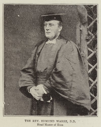 The Reverend Edmund Warre, DD by English Photographer