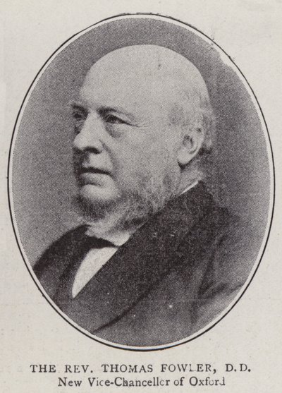 The Reverend Thomas Fowler, DD by English Photographer