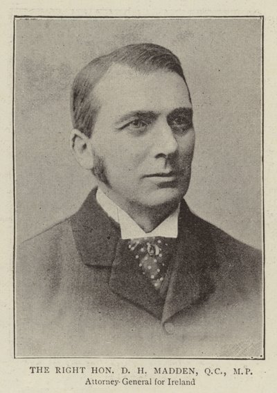 The Right Honourable D H Madden, QC, MP by English Photographer
