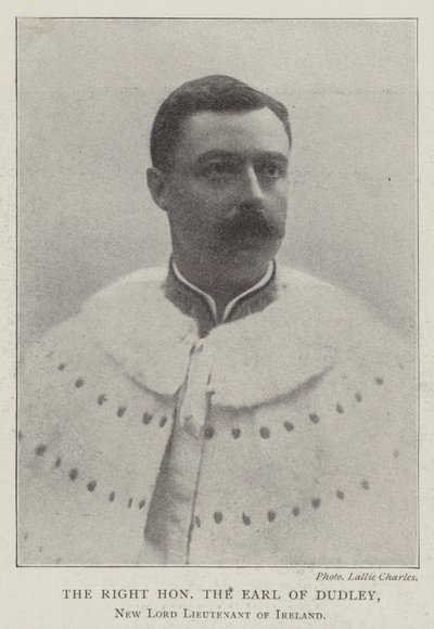 The Right Honourable the Earl of Dudley, New Lord Lieutenant of Ireland by English Photographer