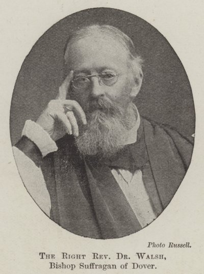 The Right Reverend Dr Walsh, Bishop Suffragan of Dover by English Photographer