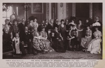 The Royal Gathering at Windsor, November 17th, 1907 by English Photographer
