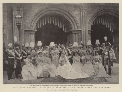 The Royal Wedding at Coburg, a Portrait Group taken after the Ceremony by English Photographer