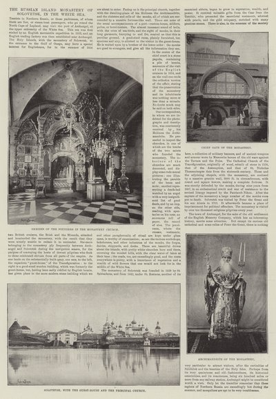 The Russian Island Monastery of Solovetsk, in the White Sea by English Photographer