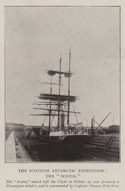 The Scottish Antarctic Expedition, the Scotia by English Photographer