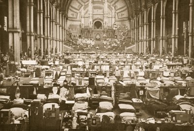 The Sleeping Hall, Alexandra Palace, illustration from German Prisoners in Great Britain by English Photographer