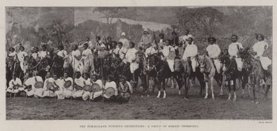 The Somaliland Punitive Expeditions, a Group of Somali Tribesmen by English Photographer