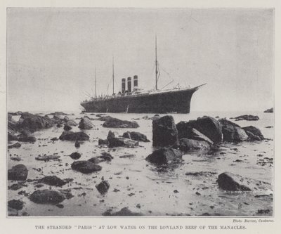 The Stranded Paris at Low Water on the Lowland Reef of the Manacles by English Photographer