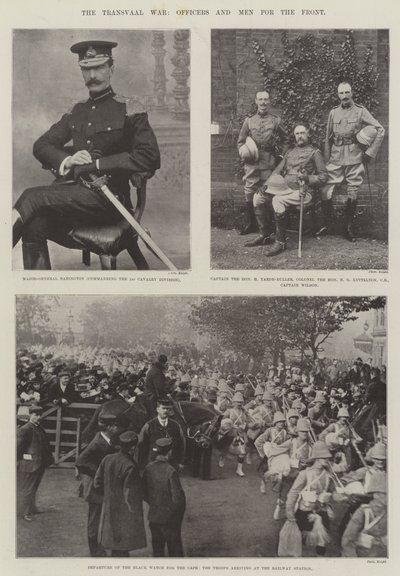 The Transvaal War, Officers and Men for the Front by English Photographer