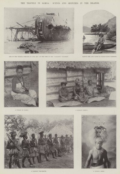 The Trouble in Samoa, Scenes and Sketches in the Islands by English Photographer