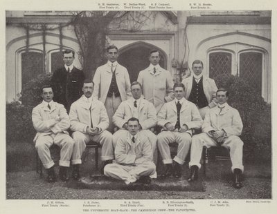 The University Boat-Race, the Cambridge Crew, the Favourites by English Photographer