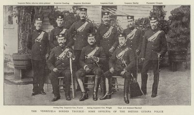 The Venezuela Border Trouble, some Officers of the British Guiana Police by English Photographer