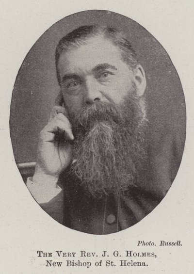 The Very Reverend J G Holmes, New Bishop of St Helena by English Photographer