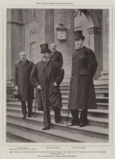 The Visit of Condolence of the Prince of Wales to the Duc d