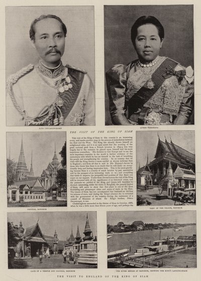 The Visit to England of the King of Siam by English Photographer