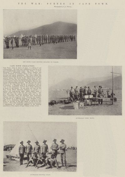 The War, Scenes in Cape Town by English Photographer