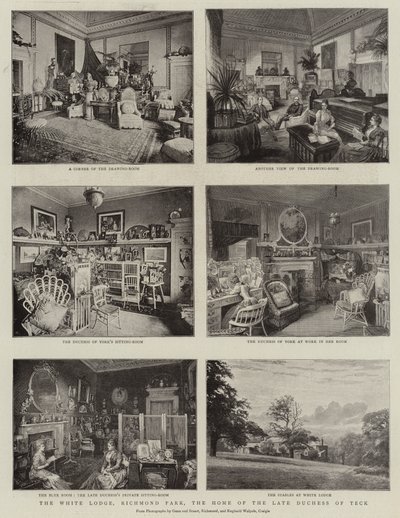 The White Lodge, Richmond Park, the Home of the Late Duchess of Teck by English Photographer