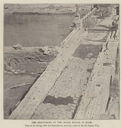 The Discoveries at the Aelian Bridge in Rome by English Photographer