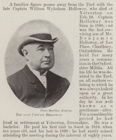 The Late Captain Holloway by English Photographer