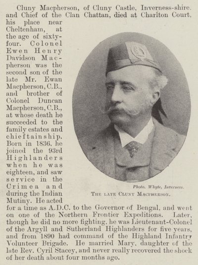 The Late Cluny Macpherson by English Photographer