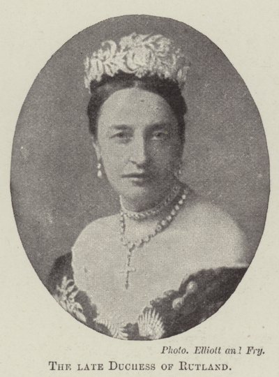 The Late Duchess of Rutland by English Photographer