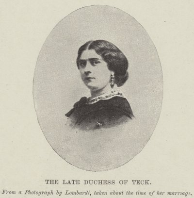 The Late Duchess of Teck by English Photographer