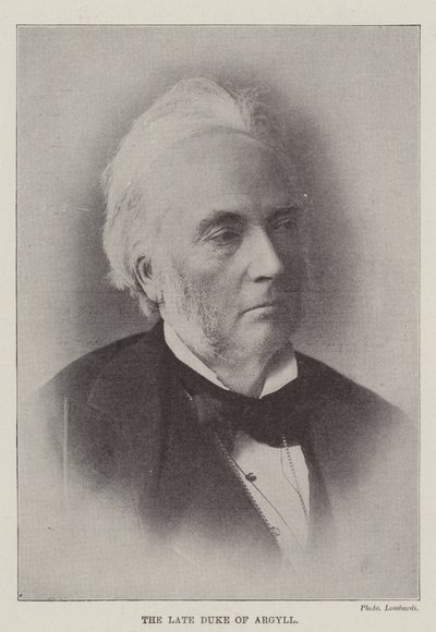 The late Duke of Argyll by English Photographer