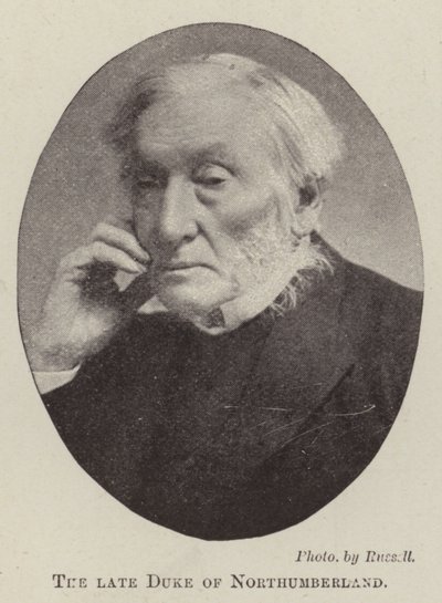 The Late Duke of Northumberland by English Photographer