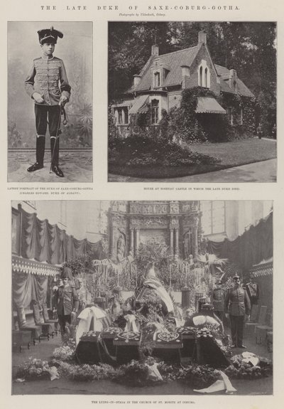 The Late Duke of Saxe-Coburg-Gotha by English Photographer
