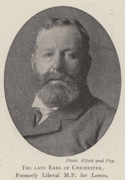 The late Earl of Chichester, formerly Liberal MP for Lewes by English Photographer