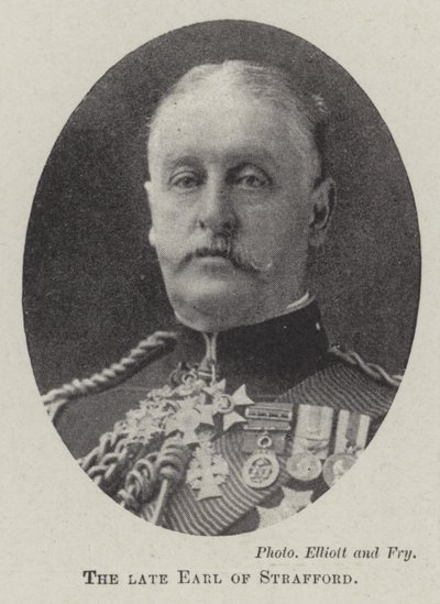 The Late Earl of Strafford by English Photographer