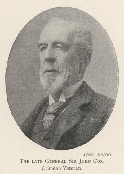The late General Sir John Cox, Crimean Veteran by English Photographer