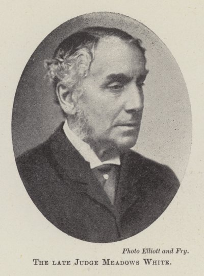 The Late Judge Meadows White by English Photographer