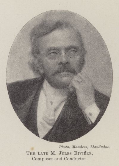 The late M Jules Riviere, Composer and Conductor by English Photographer
