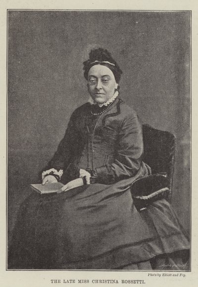 The late Miss Christina Rossetti by English Photographer