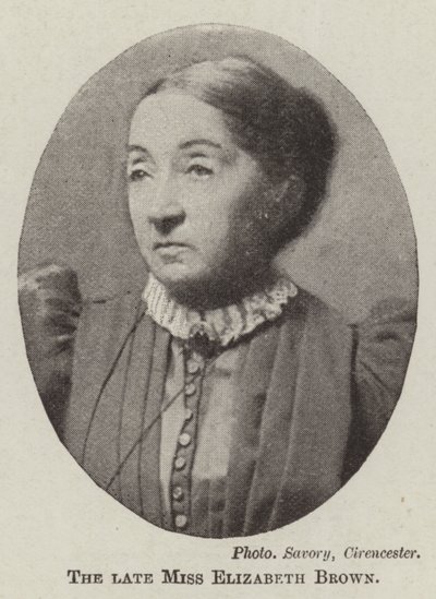 The late Miss Elizabeth Brown by English Photographer