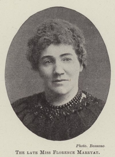 The Late Miss Florence Marryat by English Photographer