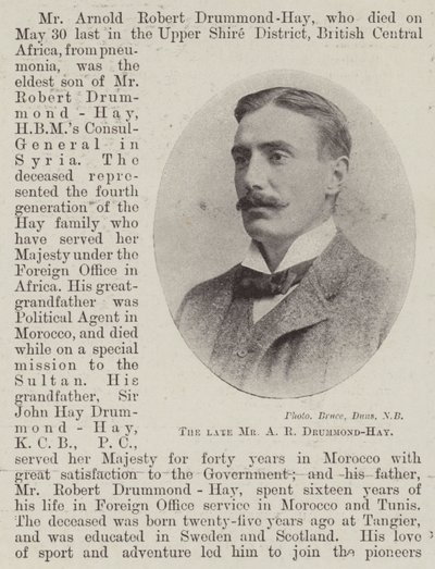 The Late Mr. A. R. Drummond-Hay by English Photographer