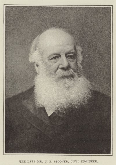 The Late Mr C E Spooner, Civil Engineer by English Photographer