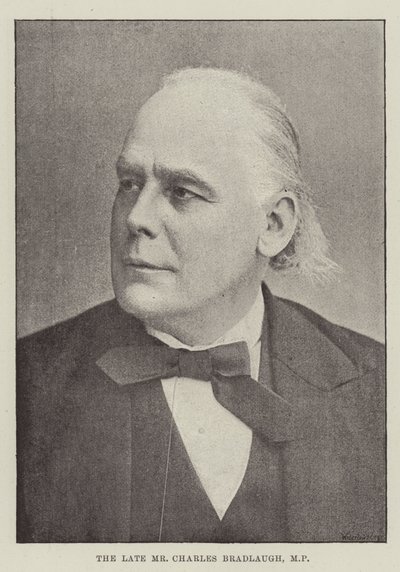 The Late Mr Charles Bradlaugh, MP by English Photographer