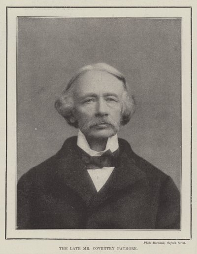 The late Mr Coventry Patmore by English Photographer