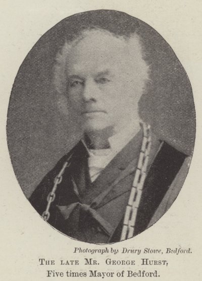 The Late Mr. George Hurst, Five Times Mayor of Bedford by English Photographer