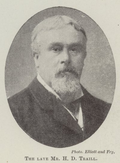 The late Mr H D Traill by English Photographer
