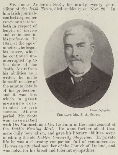 Mr J A Scott by English Photographer
