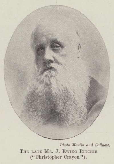 The Late Mr J Ewing Ritchie, Christopher Crayon by English Photographer