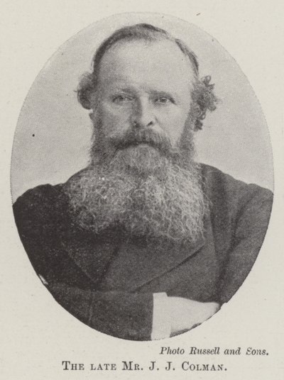 The late Mr J J Colman by English Photographer