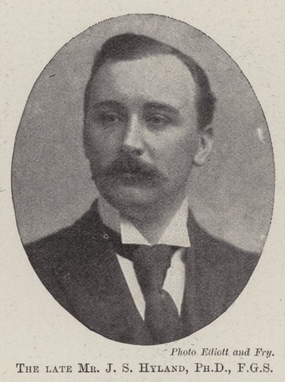 The Late Mr. J. S. Hyland, PhD, FGS by English Photographer