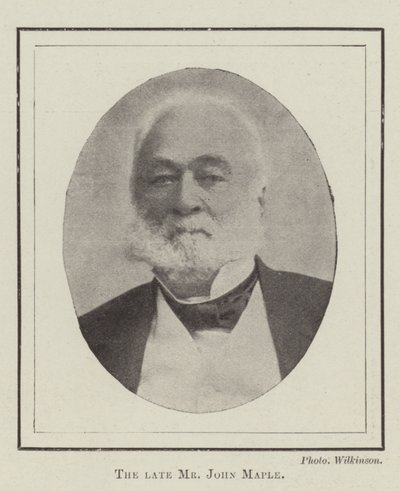 The late Mr John Maple by English Photographer