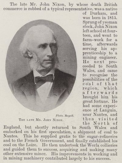 The Late Mr. John Nixon by English Photographer